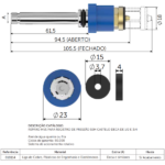 Mecanismo Reparo MVS Para Registro De Pressão 1/2