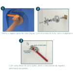 Kit Reparo Fácil Para Registro De Gaveta Com Cunha 170 Padrão Deca - Blukit - Imagem 5