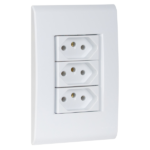 Conjunto Completo 4x2 Tramontina Liz - 3 Tomadas 2P+T - Branco - Tramontina - Imagem 2