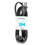 Extensão Connect Hard 20A 1 Tomada 2P+T 3M Preto Tripolar - Fiolux