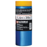 Salva Pintura 1,40m x 20m Filme Para Proteção Contra Respingos De Tinta Airless - Salvabras