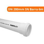 Tubo Esgoto Cano PVC DN 200mm SN Barra 6m Fortlev - Imagem 2