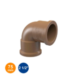Joelho 90° Marrom Soldável 75mm(2.1/2