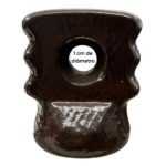 Isolador Elétrico Braquete Porcelana 2x2 Chapa 22 Galvanizada - Canal - Imagem 3