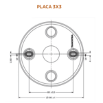 Tampa Redonda Para Teto 3x3 Branca - Tramontina - Imagem 2