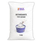 Retardante para Gesso Aditivo Profissional Ácido Cítrico Anidro Puro 1kg