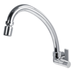 Torneira Cozinha Parede Cromada Bica Móvel 360° 1/4 Volta - Fauzi