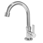 Torneira Lavatório de Mesa Cromada 1/4 Volta Bica Alta - Fauzi