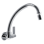 Torneira Cozinha Parede Cromada Bica Móvel 360° 1/4 Volta - Fauzi - Imagem 2
