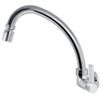 Torneira Cozinha Parede Cromada Bica Móvel 360° 1/4 Volta - Fauzi - Imagem 4