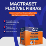 Impermeabilizante Mactraset 7000 Flexível Fibras 18kg - Coral Mactra - Imagem 2