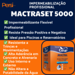 Impermeabilizante Mactraset 5000 Flexível Piscina e Reservatórios 18Kg - Coral Mactra - Imagem 2