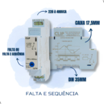 Monitor de Tensão Trifásico Clip CLPW, Falta, Sequência e Assimetria de Fase, 220–480Vca, Sem Retardo - Imagem 7