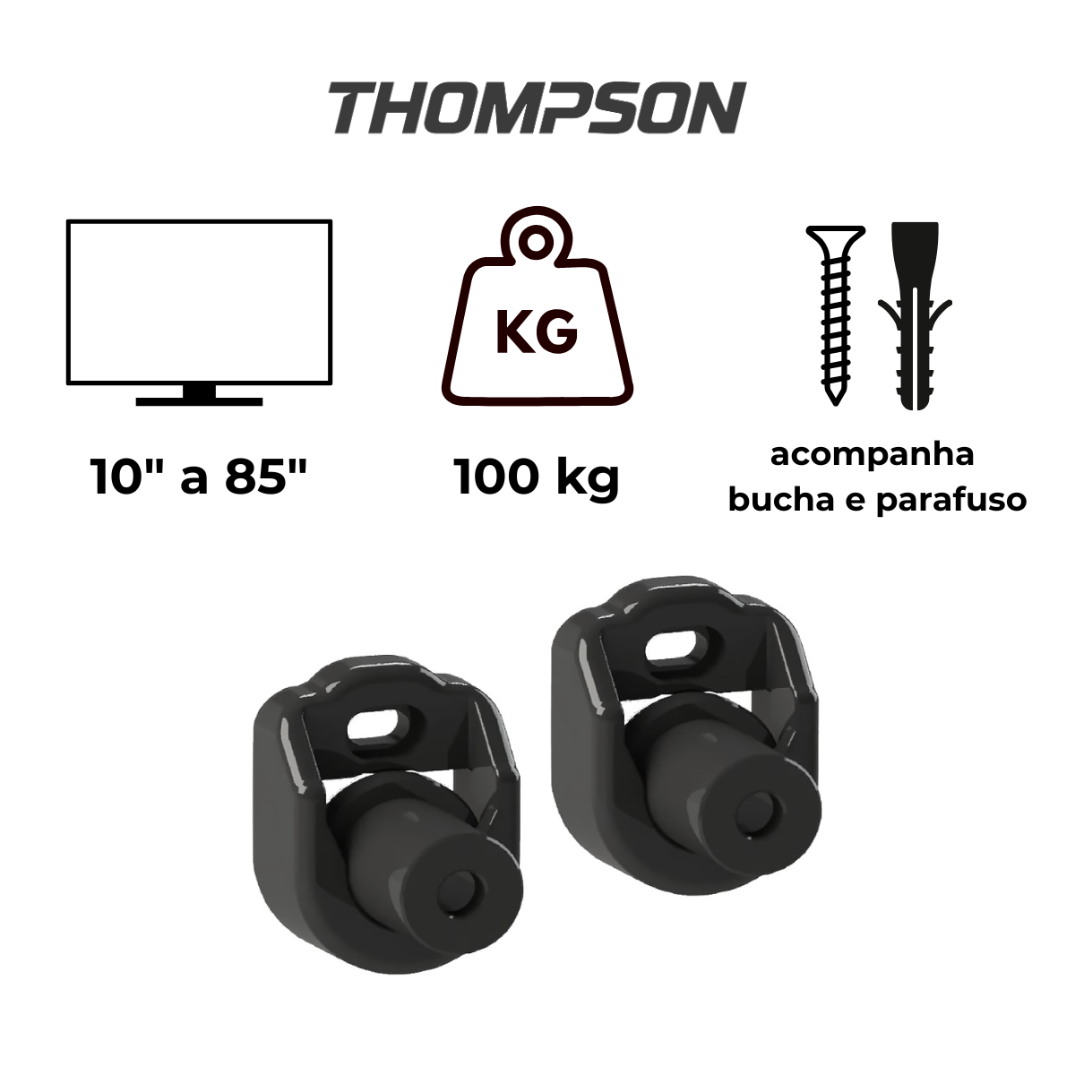 673e3ce2f6da7e9ae0a3520834fa162f.png Suporte De TV LCD/Plasma/Led/3D Fixo Frontal 10